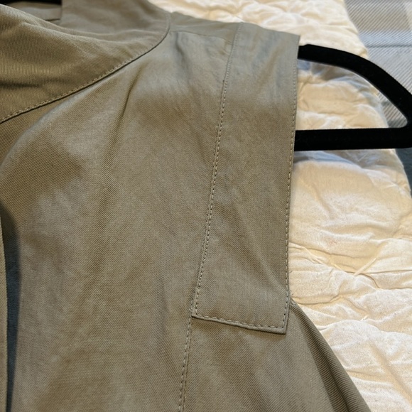 Sarah Pacini Olive Sleeveless Draped Top — Size 8–10 (SP 2) - Picture 12 of 14